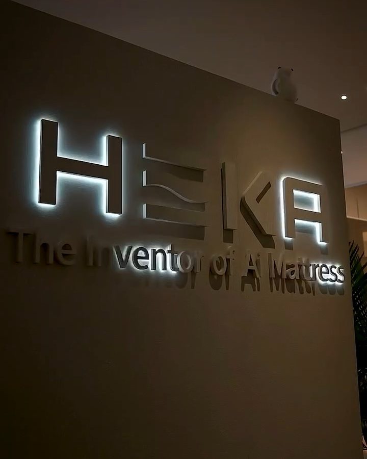 HEKA showroom brand wall