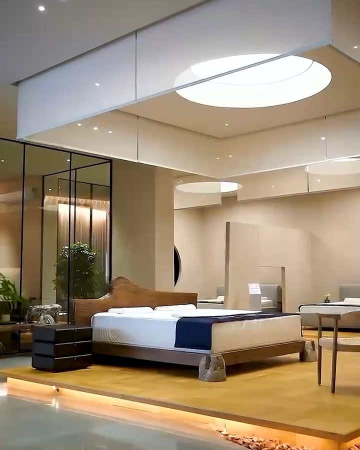 HEKA showroom skylight bed bay
