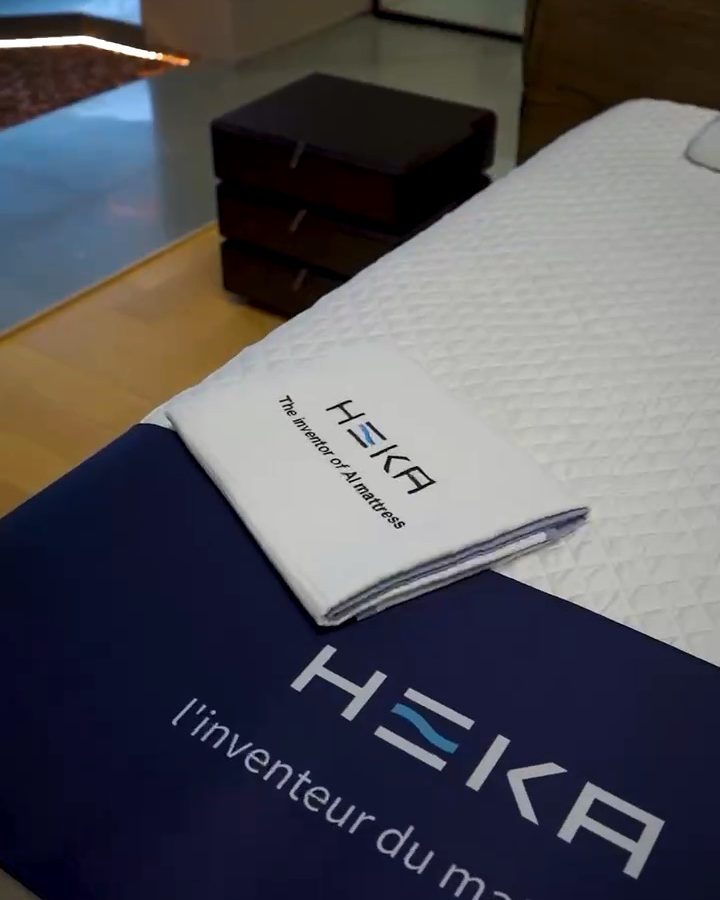 HEKA mattress with brand runner